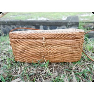 handmade handbag rattan grass women fashion antiq